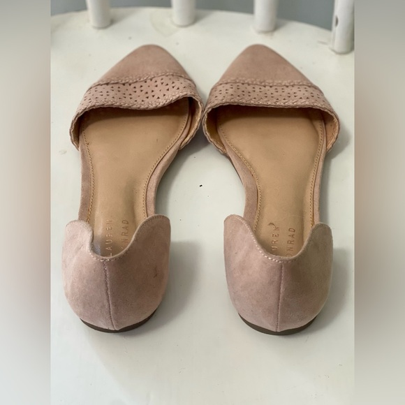 Laureen Conrad Blush Pink Slip On Pointed Toe Flats - Picture 3 of 3